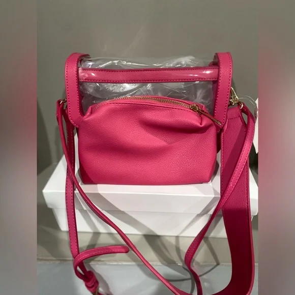 Mail + Lili Jessie Vegan Leather Stadium Crossbody bag - Picture 3 of 15